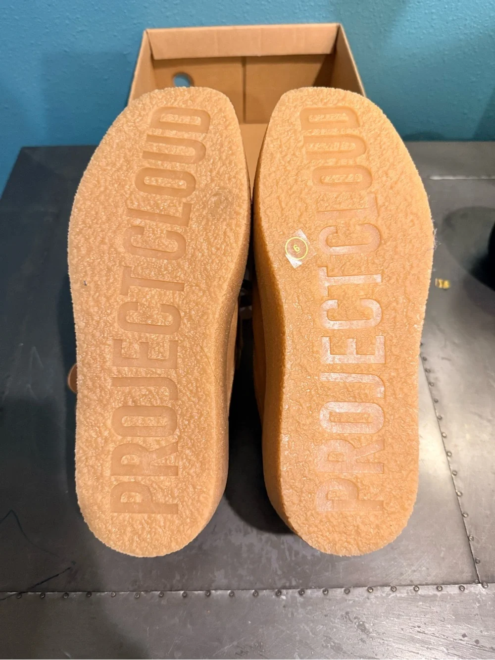Women’s Project Cloud Anti-Slip Suede Moccasin Loafers in Tan